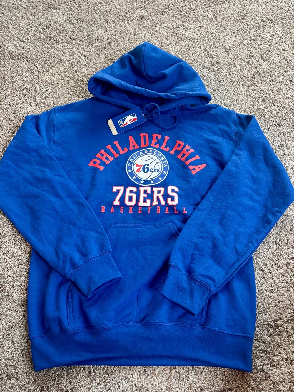 Men’s NBA Philadelphia 76ers Blue Graphic Hoodie